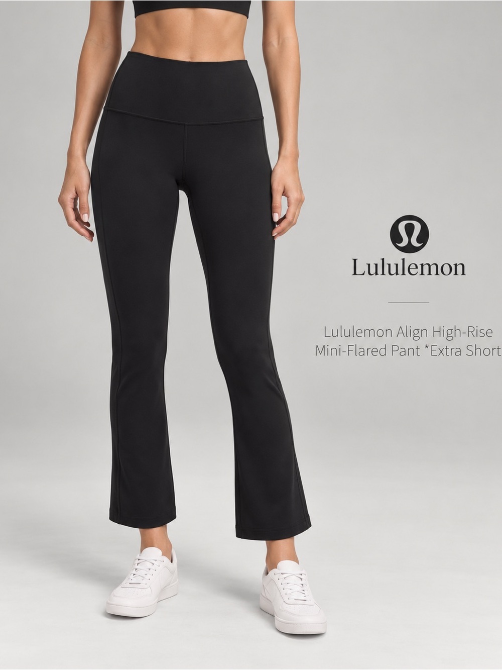 Lululemon Align High-Rise Mini-Flared Pant Extra Short Black Size 6